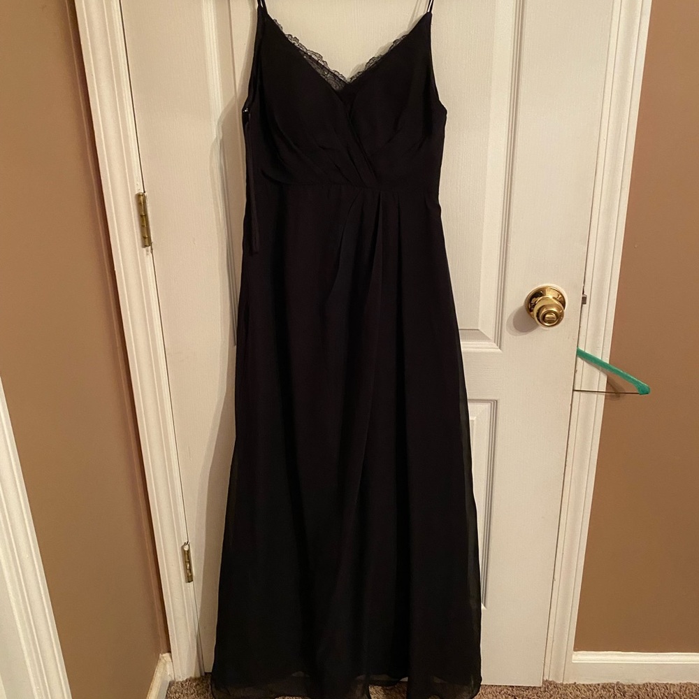 Black and lace gown